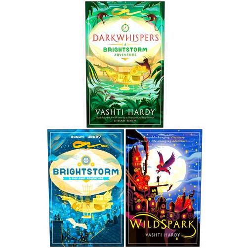 By Vashti Hardy (Author) Vashti Hardy Collection 3 Books Set (Darkwhispers, Brightstorm, Wildspark)