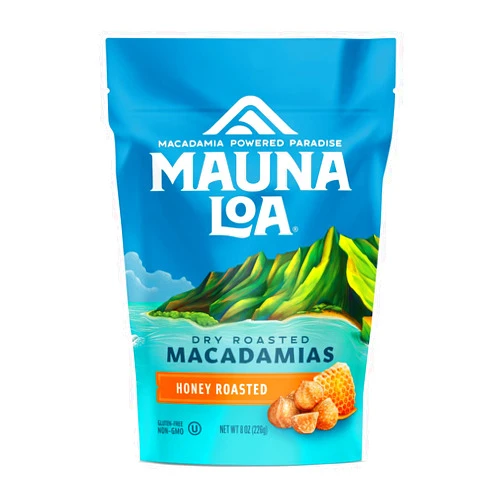Mauna Loa Premium Roasted Macadamia Nuts, Honey Roasted Flavor, 7 Oz Bag