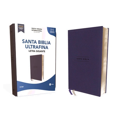 Nueva Versión Internacional,Vida NVI, Santa Biblia, Revisión 2022, Ultrafina, Letra Gigante, Leathersoft, Azul marino, Palabras de Jesús en Rojo, Comfort Print (Spanish Edition)