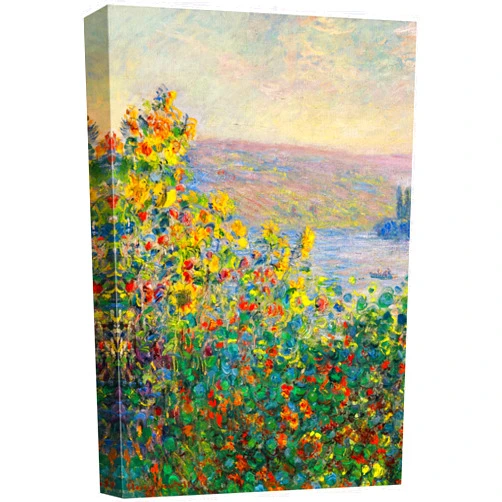 Wall26 Flower Beds at theuil by Claude Monet - Canvas Print Wall Art Famous Painting Reproduction - 24
