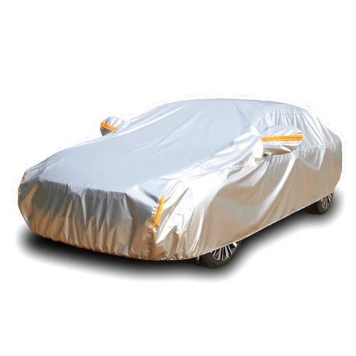 Tecoom 600D Heavy Duty Multiple Layers Car Cover Waterproof All Weather Fit for Ford Crown Victoria, Cadillac DTS Mercury Grand Marquis Lincoln Continental Town Car Chevy Caprice etc. Soft Fleece/Lock
