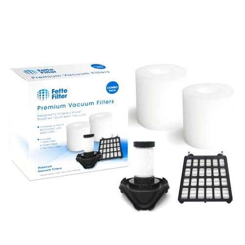 Fette Filter Vacuum Filter Kit Compatible with Shark FLEX DuoClean Corded Ultra-Light For Model #'s HV390, HV391, HV392 Part # 461FFJV390 & 464FFJV390 1 HEPA Filter + 2 Foam Filter+ 1 Pre-Motor Filter