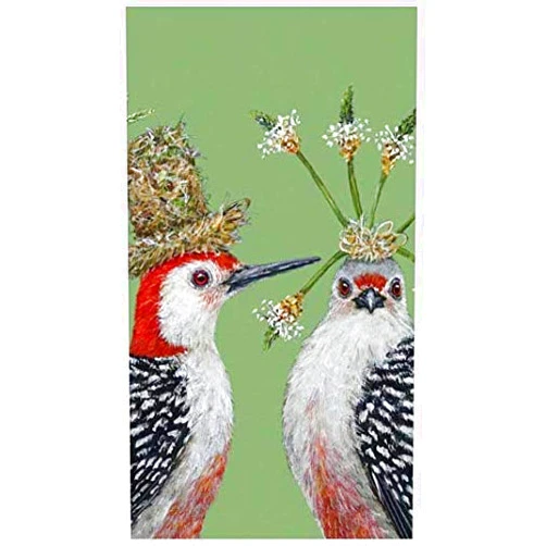 FAKKOS Design Vicki Sawyer Napkins Paper Dinner Sized Guest Towels First Dates Birds Large Pack of 30