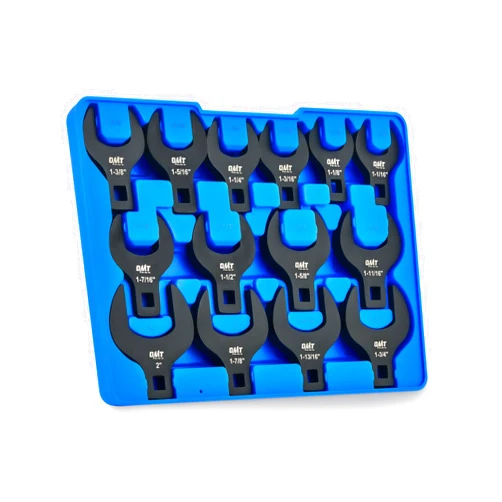 Orion Motor Tech 14 Piece Jumbo Crowfoot Wrench Set, SAE Crows Foot Wrench Set for 1-1/16