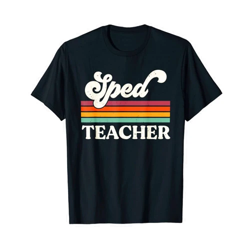 Vintage Sped Teacher Appreciation Gifts Women Vintage Sped Teacher Lovers Teaching Back To School Men Women T-Shirt