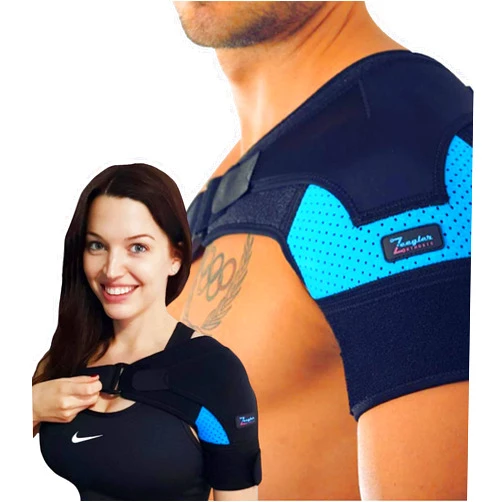 Zeegler Orthosis Shoulder Brace for Women and Men - Support for Torn Rotator Cuff, AC Joint Pain Relief and Dislocated Shoulder. Compression Sleeve, Arm Immobilizer Wrap, Stability Strap + Free Extension, Left-Right