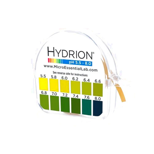 Micro Essential Laboratories HYDRION pH 15 Foot Roll with Chart and Dispenser 5.5-8.0 pH Range