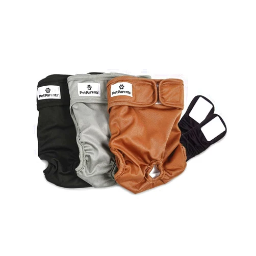 Pet Parents Premium Washable Dog Diapers & Extendrs, (3pack) of Dog Diapers Female & Male Dog Diapers, Doggie Diapers Color: Natural, Size: Extra Small Dog Diapers