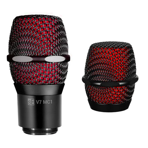 SE ELECTRONICS V7 Mic Capsule for Shure Wireless with Grille, Black (V7 BLK)