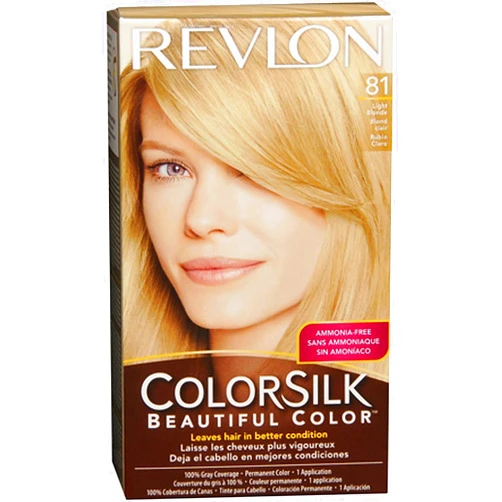 Revlon Colorsilk Ammonia Free Permanent Haircolor Level 3 8N Light Blonde 81 by Revlon