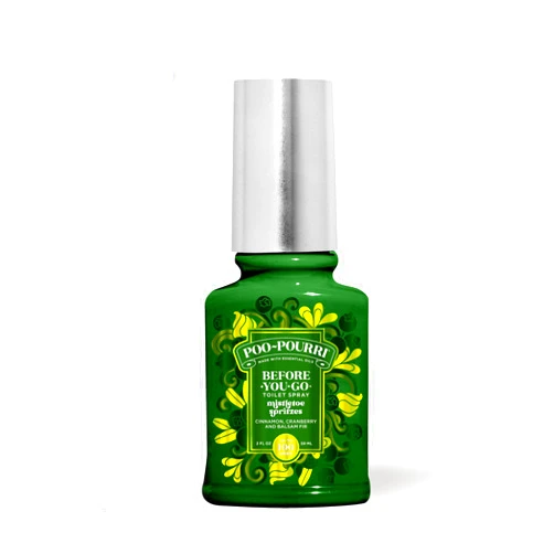 Pourri Poo-Pourri Before-You-Go Toilet Spray, Mistletoe Spritzes, 2 Fl Oz - Cypress, Cedar, and Smoked Vanilla