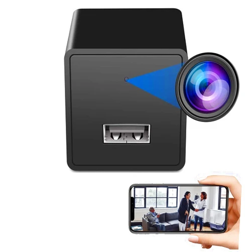 Keslom 1080p Small Spy Smart USB Charger Camera Home WiFi Security Camera Wireless Hidden Baby Monito Surveillance Camera Motion Detection Remote View