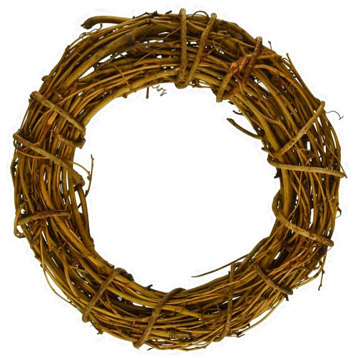 Queenland Natural Grapevine Wreath Rustic Ring Wreath DIY Crafts Base for Christmas Wreath Door Garland Home Decoration Gift Hanging Decor 4 inches,Pack of 1