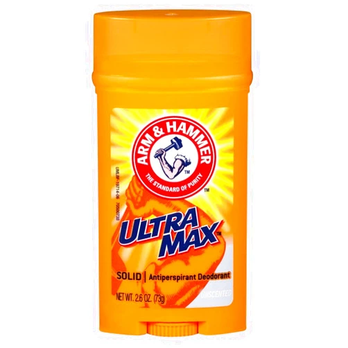 ARM & HAMMER ULTRAMAX Anti-Perspirant Deodorant Invisible Solid Unscented 2.60 oz (Pack of 2)