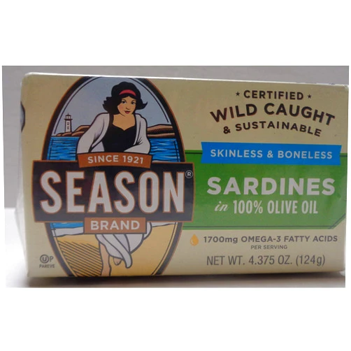 FOXCUP Boneless in 100% Olive Oil, 4.375-Ounces Per Tins (Pack of 6), Certified Wild Caught & Sustainable