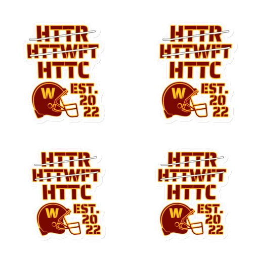 Teerex Apparel Funny HTTR HTTWFT HTTC Cut Stickers (in) - 5.5″×5.5″
