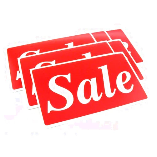 FindingKing 6 Sale Display Signs Window Wall Showcase Message Unit