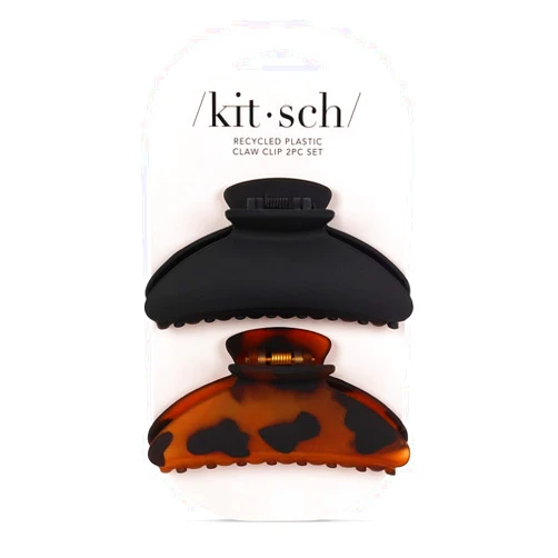 Kitsch Medium Claw Clips - Stylish Hair Accessories for Thick & Thin Hair | Cute Clips for Women & Teen Girls | 2pc Set