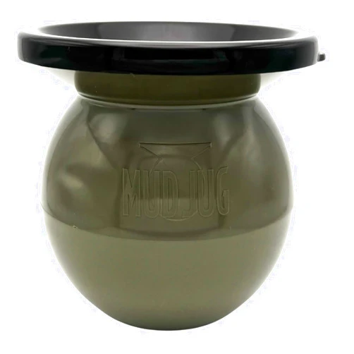 Mudjug Olive Drab Classic Travel Spittoon - Portable Spit Jug with Deep Funnel, Spill Resistant, Weighted Bottom for Enhanced Stability, Leak-Proof Design, Easy to Carry On-the-Go, Perfect for Dippers