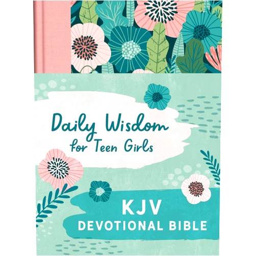 By Barbour Publishing (Author) Daily Wisdom for Teen Girls KJV Devotional Bible: King James Version, Blush Rainforest
