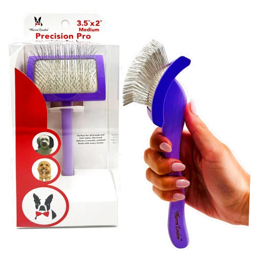 Warren London Precision Pro Slicker Brush for Dogs – 3.5