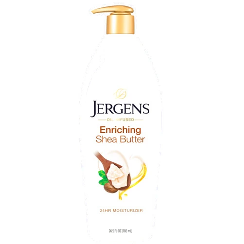 Jergens Shea Butter Hand and Body Lotion, Deep Conditioning Moisturizer, 3X More Radiant Skin, with Pure Shea Butter, Dermatologist Tested, 26.5 Oz