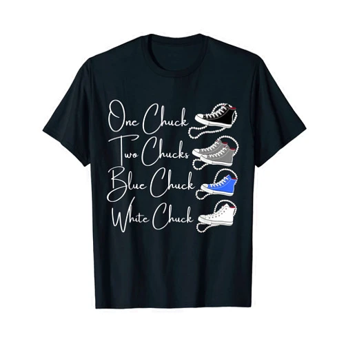 Chucks and Pearls Teachers Melanin Divine Nine Chucks and Pearls Divine Nine Black Girl Magic Blue White T-Shirt