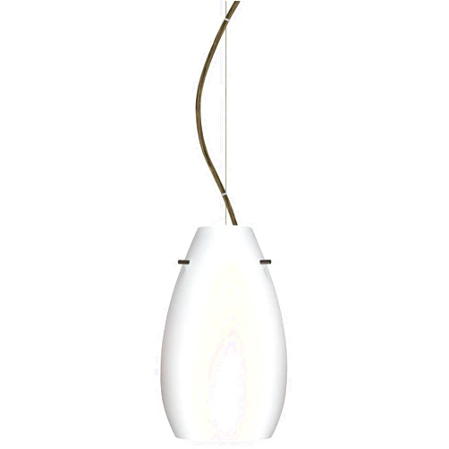 Besa 1KX-412607-BR Contemporary Modern One Light Pendant from Pera Collection in Bronze/Dark Finish,
