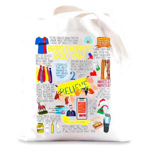 G2TUP Believe Ted TV Show Tote Bag Roy Kent Fans Gift Ted Coach Believe Shoulder Bag Believe Ted Merch