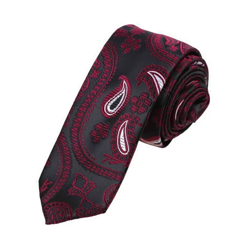 Dan Smith Black Gray Silver Off-white Tie Polyster Cotton Slim Neck Ties For Men Thin Ties 5.5 Cm Gold