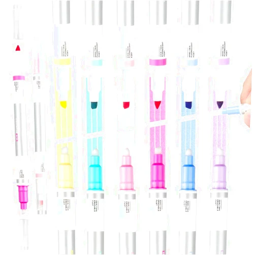 Tomorotec Erasable Highlighter, Dual Tip Smooth Writing Highlighter Pens, Assorted Color Highlighter Markers