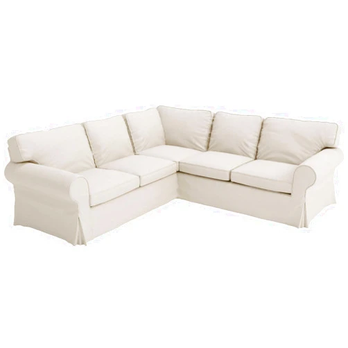 Custom Slipcover Replacement V The Sofa Cover Replacement is Custom Made for IKEA Ektorp 2 + 2 Sectional Corner Sofa. Cover Only. Ektorp Slipcover Replacement (2+2 Sectional, Beige Polyester)