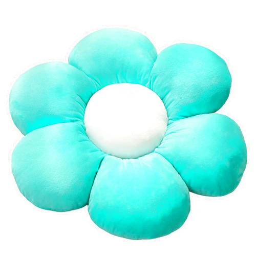 AZCHEN Flower pillow Patio furniture cushions Standard throw pillow Home chair cushion Decorative pillow cushion (11.8inch, Blue)