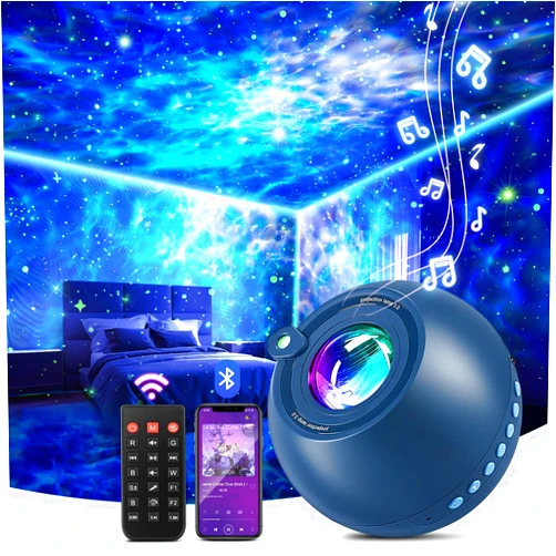 PIKOY Star Projector, 15 Colors Galaxy Projector for Bedroom Adults,15 White Noise Star Projector for Ceiling for Adults,Bluetooth Star Projector Galaxy Light Projector, Star Lights for Ceiling Projector