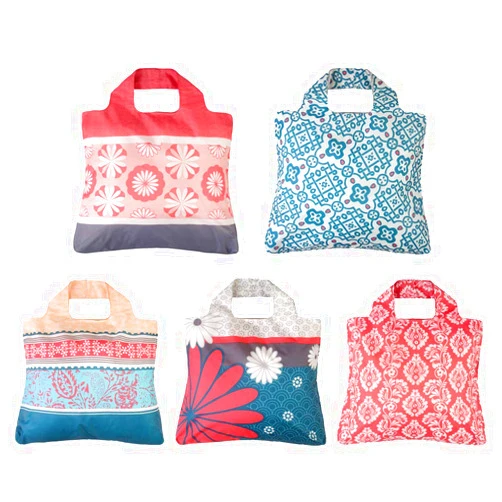 Envirosax Reusable Grocery Bags- Set of 5 Sun Kissed Designs,Eco Friendly Foldable Shopping Tote Bag