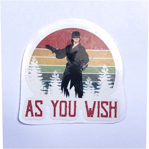 HKP DESIGN Style (3Pcs) Wetlay Princess Bride As You Wish Sticker 3