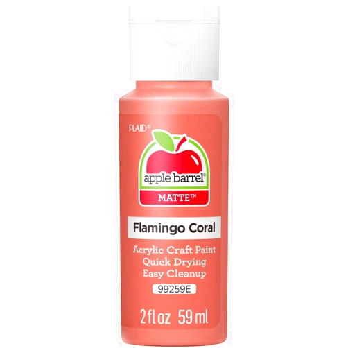 Apple Barrel Acrylic Paint, Flamingo Coral