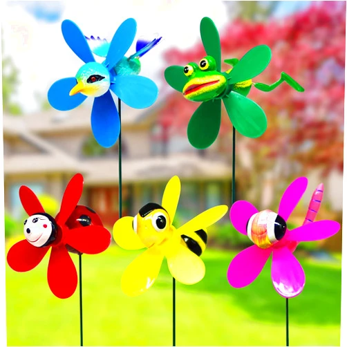 FENELY Garden Pinwheels Whirligigs Wind Spinner Windmill Toys for Kids Yard Decor Lawn Decorations Hummingbird Decorative Garden Stakes Outdoor Whirlygig Windmills Gardening Art Whimsical Baby Gifts
