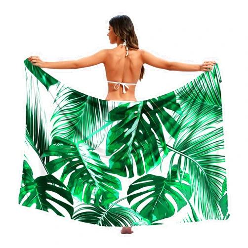 Kathonex Women Beach Sarong Bathing Suit Wrap Skirt Sheer Bikini Swimsuit Cover Ups for Swimwear