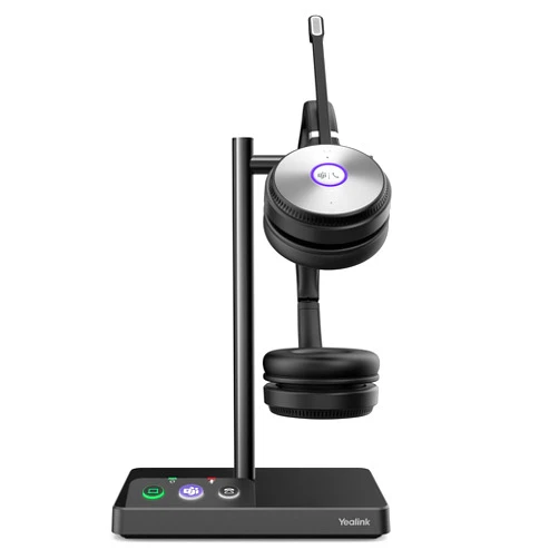 Yealink WH62 Wireless DECT Headset Teams Zoom UC Certified, Work for PC Computer Laptop Mac, Office Desk Phone Softphones VoIP Telephones (WH62 for 3rd-Party Phone)