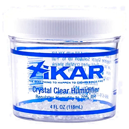 XIKAR Crystal Gel Humidifier Jar for Cigar Humidors, 4oz - Reusable Crystals for Premium Cigar Humidification - Regulates 70% Relative Humidity and Lasts up to 90 Days, Ideal for 150 Cigars
