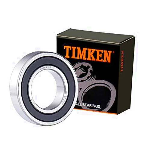 TIMKEN 2PACK TIMKEN 6005-2RS Double Rubber Seal Bearings 25x47x12mm, Pre-Lubricated and Stable Performance and Cost Effective, Deep Groove Ball Bearings.