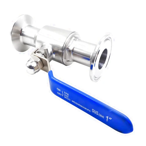 Horiznext stainless steel 1 inch tri clamp clover ball valve two way weldless for sanitary home brew flow tube fitting