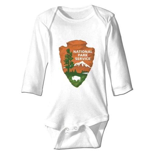 LittleHorn National Park Service Long Sleeve Baby Bodysuit Toddler Romper Onesie Unisex
