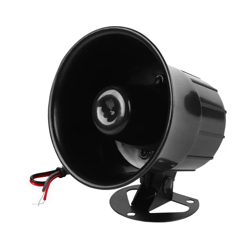 Sonew DC 12V Wired Alarm Horn Siren for Home Security System Indoor/Outdoor Fireproof 115dB