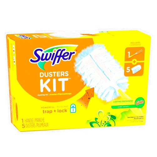 Swiffer Heavy Duty Dusters Starter Kit, Gain, Blue (74330)