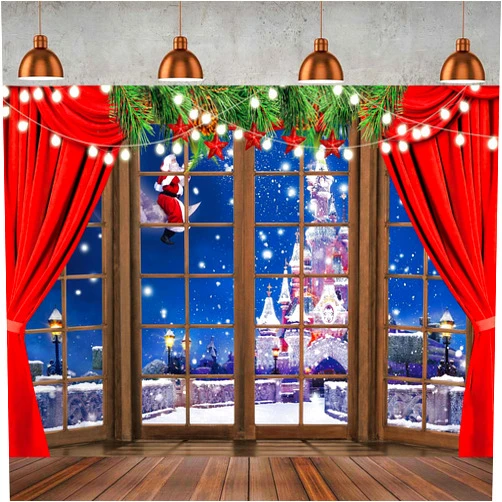 Hnzwbxg 10x8ft Christmas Photography Backdrops Christmas Fireplace Decoration Background Family Party Birthday Baby Shower Decoration Photo Booth Props ZW-035