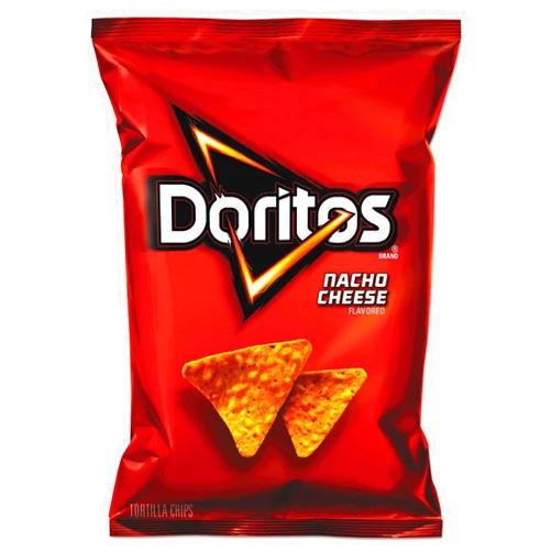 Doritos Flavored Tortilla Chips, Nacho Cheese, 1.75 Ounce (Pack of 64)
