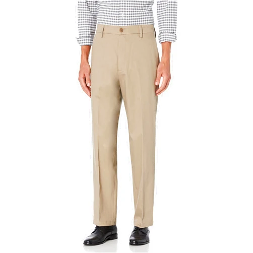 DOCKERS Mens Relaxed Fit Signature Khaki Lux Cotton Stretch Pants