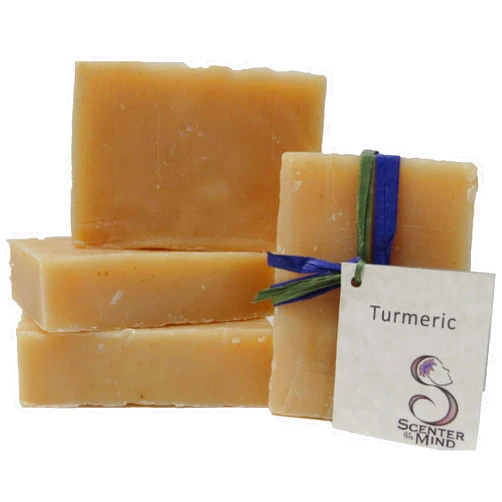 Scenter of the Mind - the original Natural Handmade Vegan Soap, Anti-Aging Turmeric 4-Pack by Scenter of the Mind